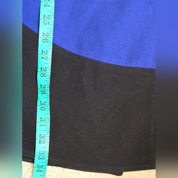 Marcona Electric Blue and Black Women's Sweater Cape With Sleeves. Size X/1X - Picture 13 of 14